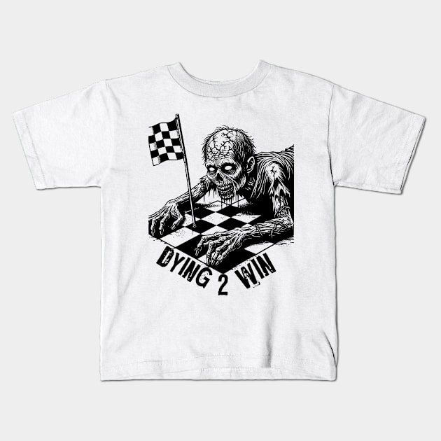 THE DEAD LIVING 2 WIN Kids T-Shirt by Born 2 lose